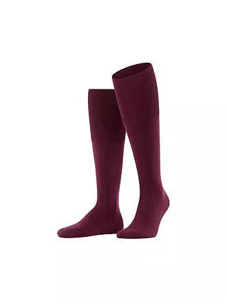 FALKE | Stutzen "Airport" | dunkelrot